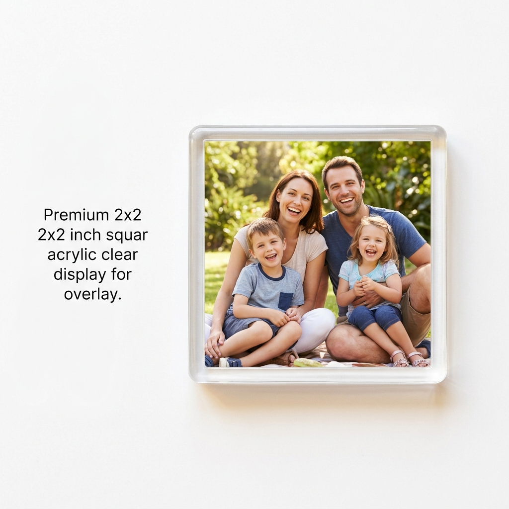 Clear Acrylic DIY Fridge Magnet Kit