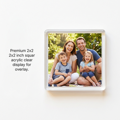 Clear Acrylic DIY Fridge Magnet Kit