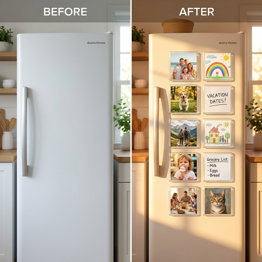Clear Acrylic DIY Fridge Magnet Kit