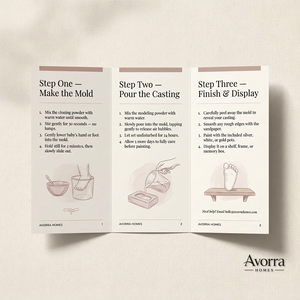 DIY Baby Hand & Foot Casting Kit